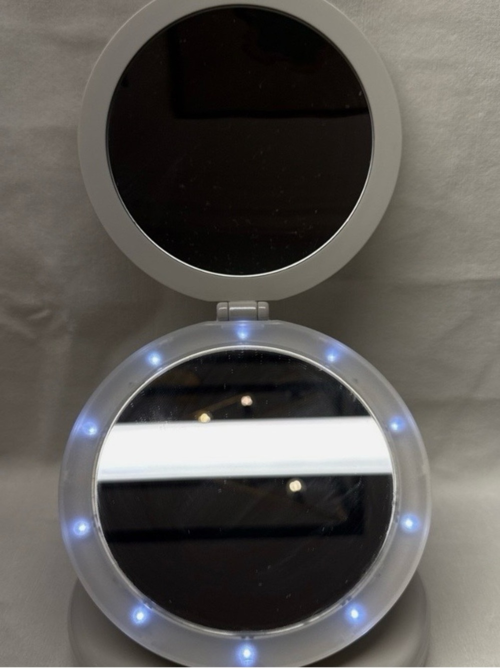 Vintage Mary Kay Lighted Double Folding Magnified Makeup Mirror